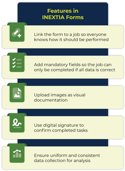 Graphics_Start dit planlagte vedligehold med en vedligeholdelsesplan i Excel_Funktioner i INEXTIA Formularer DK